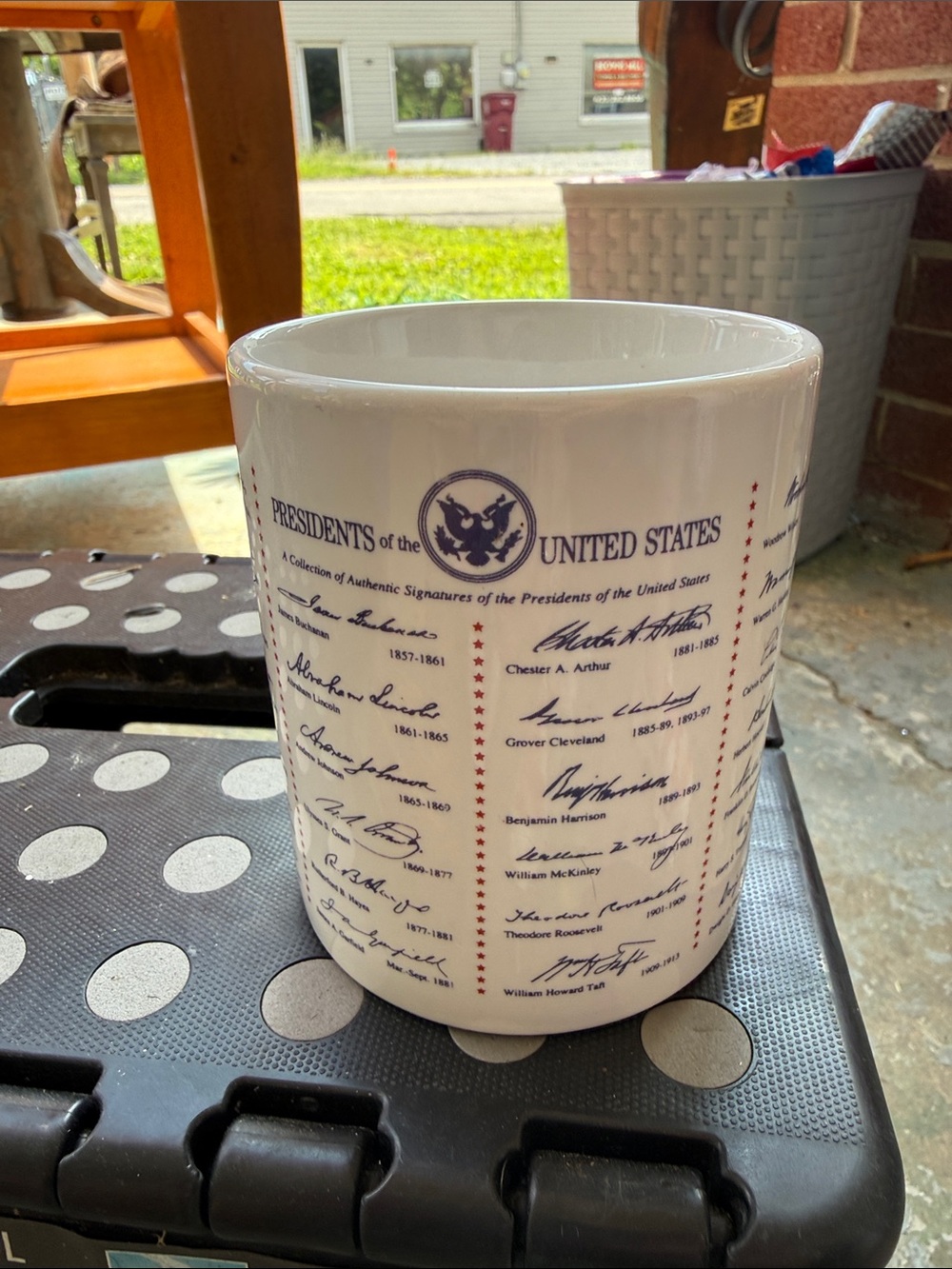 Presidents of the United States Signature Ceramic Mug Washington-Clinton